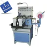 UT900 automatic apparel wash label cutter folder, hot cold blade knife woven tape cutting and folding machine