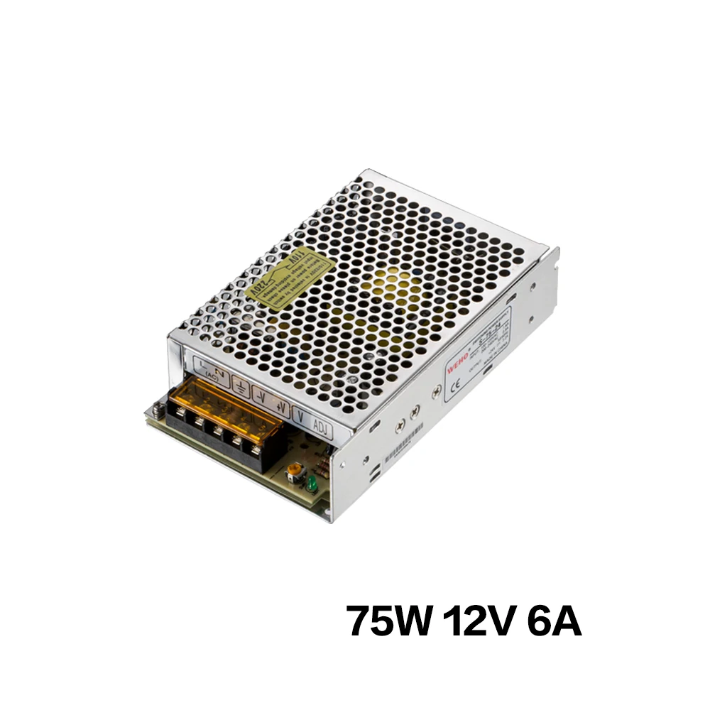 (S-75-12)12VDC SMPS 75W ac to dc 12v switching power supply