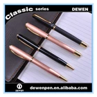2017 high quality promotional business engraved custom company logo Matt Metallic finished barrel gift pen set
