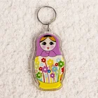 Customized Doll Shaped Acrylic Keychain