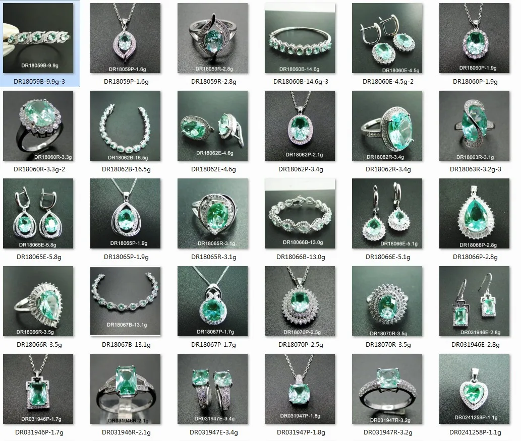 green spinel collection