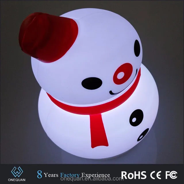 best sale lovely mini cartoon snowman night light for baby