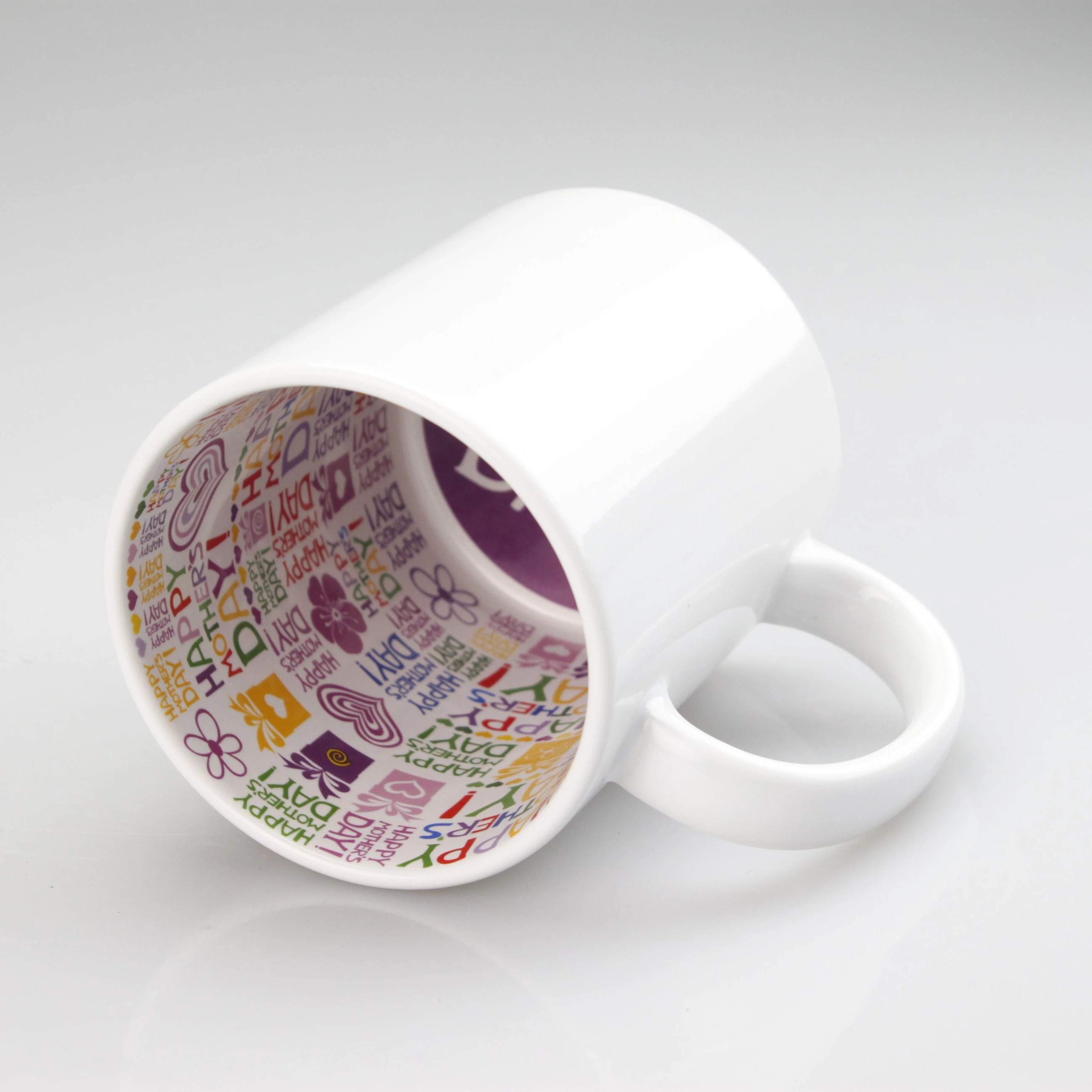 11oz Custom Coffee Ceramic Mugs With Logo Happy Mother's Day Inner Pattern Mug For Sublimation
11oz Custom Coffee Ceramic Mugs With Logo Happy Mother's Day Inner Pattern Mug For Sublimation