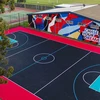Polypropylene interlocking removable tiles,sports court tiles basketball court outdoor sport surfaces