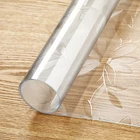 Customize Multi-size Transparent Plastic Crystal Clear Soft Glass PVC Table Cloth
