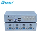 4 input 1 output KVM audio video switch Semi-automatic KVM switch