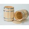 small FSC wood concrete wooden bucket/pot for sale