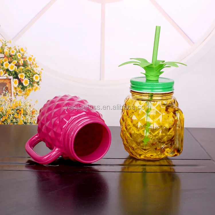 pineapple shaped mason jar with lids glass mason jars