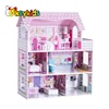 2019 Top sale classic kids wooden doll house for wholesale W06A139