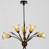 vintage antique brass chandelier new item hand blown glass pendant light for home decoration CE ROHS