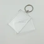 Plastic Key Plastic Rectangle Shaped Promotional Blank Plastic Acrylic Key Tag