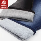 350gsm cotton spandex brushed flocked knit denim fabric for legging jeans