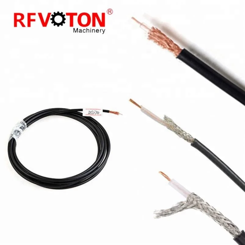 Semi finished CE certification rg6 flexible coaxial cable /50 ohm coaxial cable rg174/u
