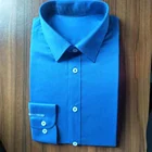 Men's dress shirts long sleeve blue oxford shirts cotton