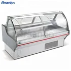 Commercial Deli Counter Refrigerator Display Case Fridge For Meat Shop