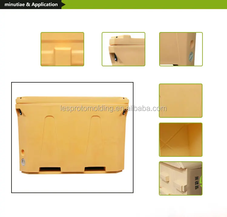 800L fish holding container Durable plastic PE dry ice bin shipping container for dry ice