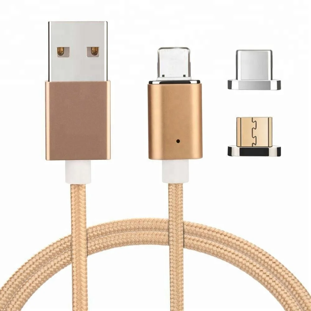 Universal Mini 3 In 1 Fast Charging 2.4A Charger And Data Magnetic Usb Cable - ANKUX.COM