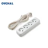 OUCHI European Type 4 Way 250V Ac Power Extension Flat Socket