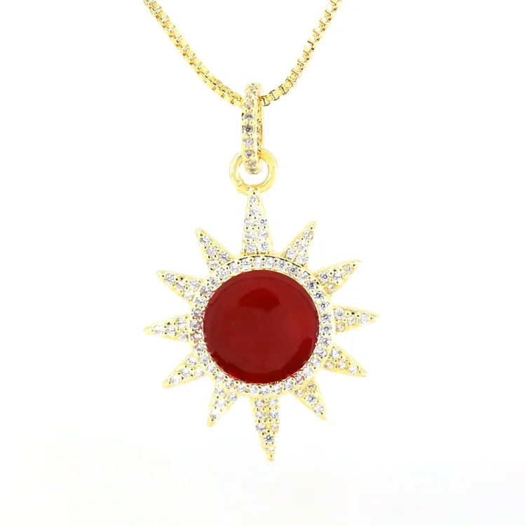 Red Gold Sun Pendant Shiny Glittery Jewelries Low Quantity 
Red Gold Sun Pendant Shiny Glittery Jewelries Low Quantity