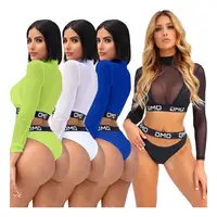 SALS6134 summer beach wear sexy two piece bikini and long sleeve high neck cover up crop top fashion women three piece swimsuit
SALS6134 summer beach wear sexy two piece bikini and long sleeve high neck cover up crop top fashion women three piece swimsuit