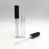 Round Empty Lip Gloss Tube , Clear Container for Lip Gloss Bottle Packaging with Brush Factory