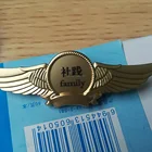 High quality custom wing shape 3d badge lapel pin