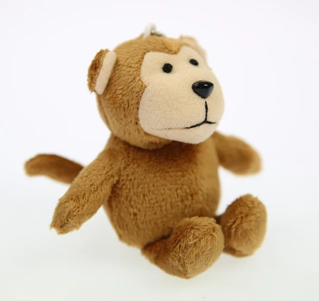 2018 cute small mini soft brown stuffed zoo animal plush monkey