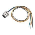 7/8" Mini-Change Panel Mount Connector 5Pin Male Rear fastened sensor connector crimping terminals