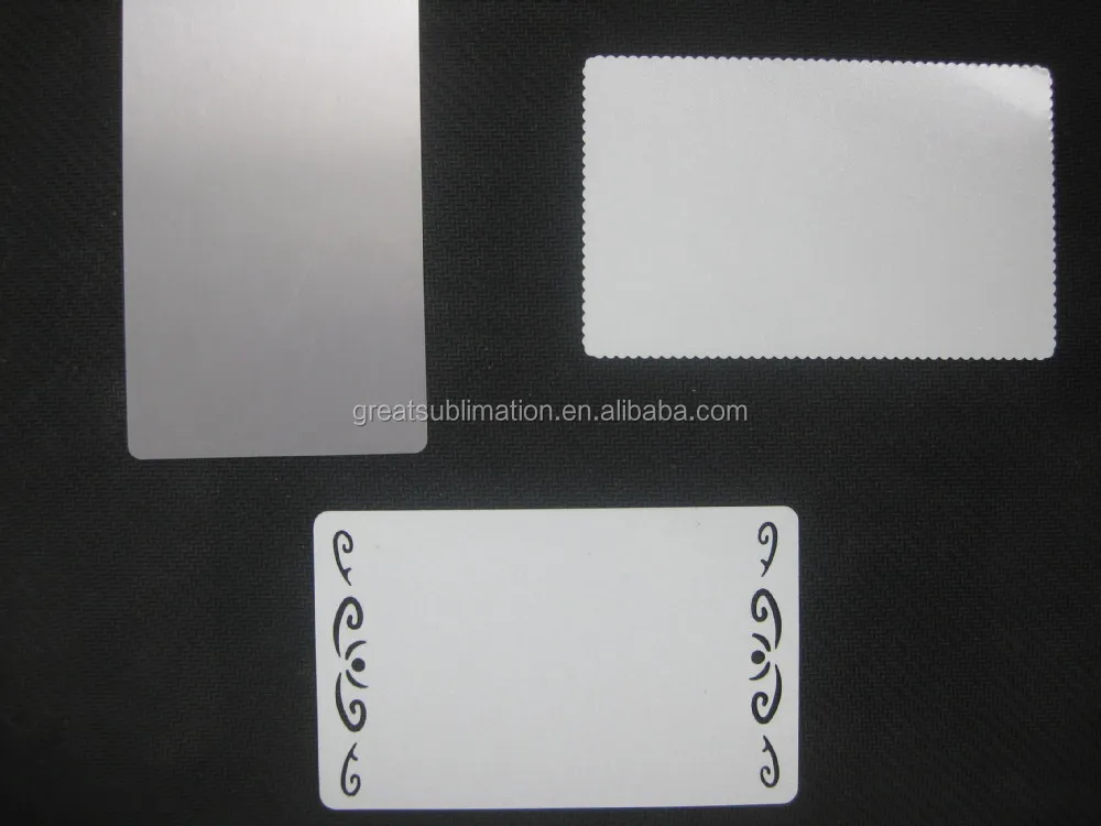sublimation blank cheap metal business card
