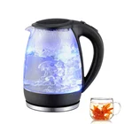 fast Boiling and Cordless Glass Electric Water Kettle with Blue LED Indicator Light