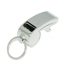Promotional metal craft customize logo design whistle keychain
