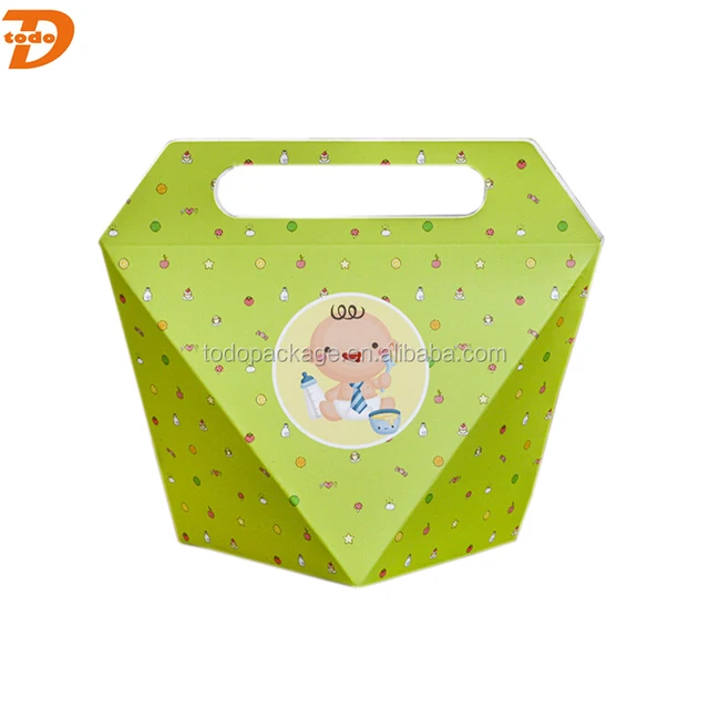 lovely creative irregular shaped candy gift box with die cut