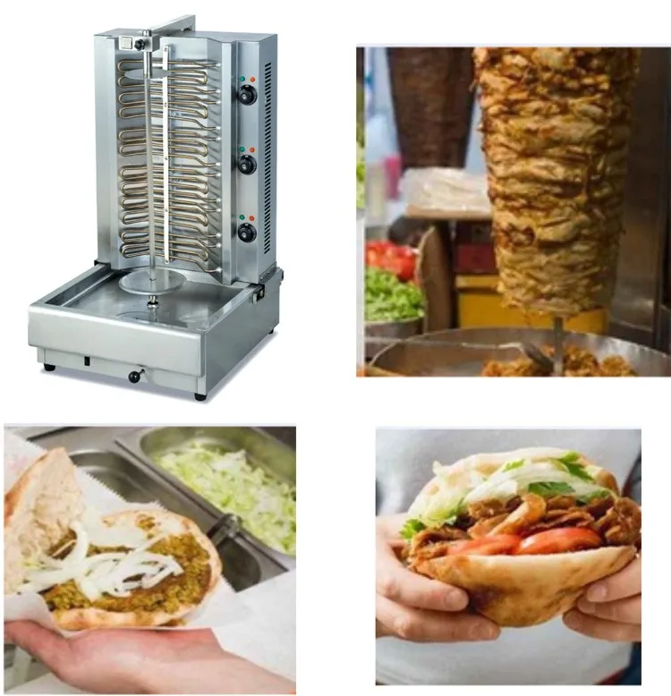 4バーナーステンレス鋼商業ガスshawarma機仕入れ・メーカー・工場