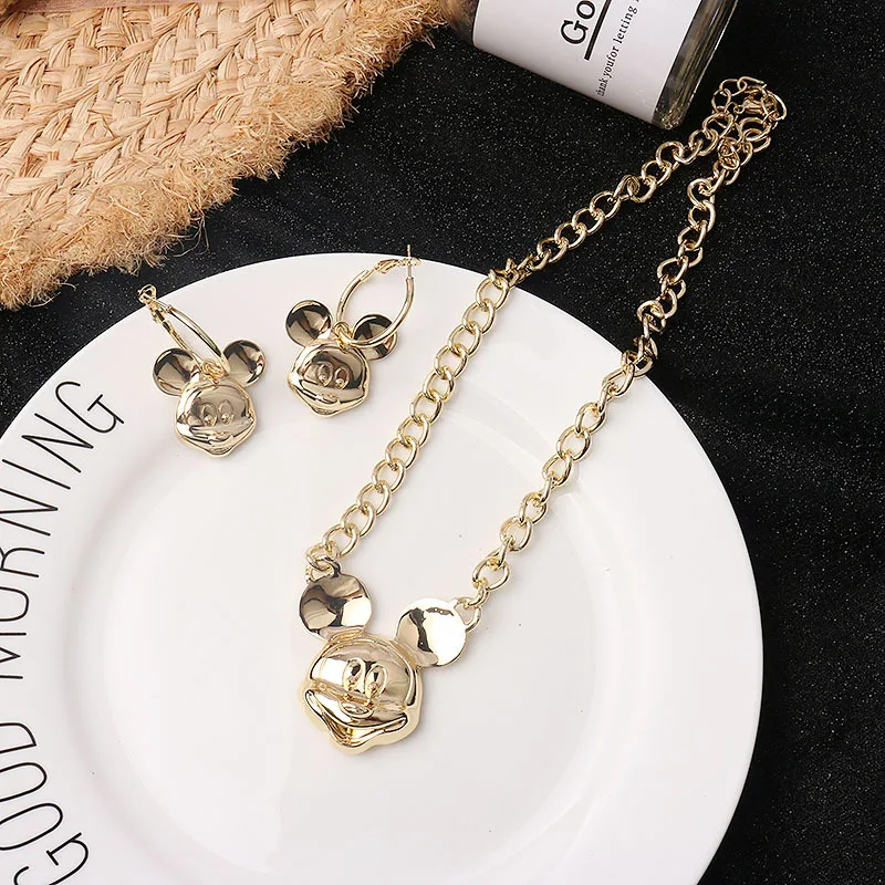 Unisex New Arrival Cute Elegant Mickey Necklace Pendants Earrings Gold Animal Necklace Cartoon Jewelry Christmas Gift, Picture
Unisex New Arrival Cute Elegant Mickey Necklace Pendants Earrings Gold Animal Necklace Cartoon Jewelry Christmas Gift, Picture