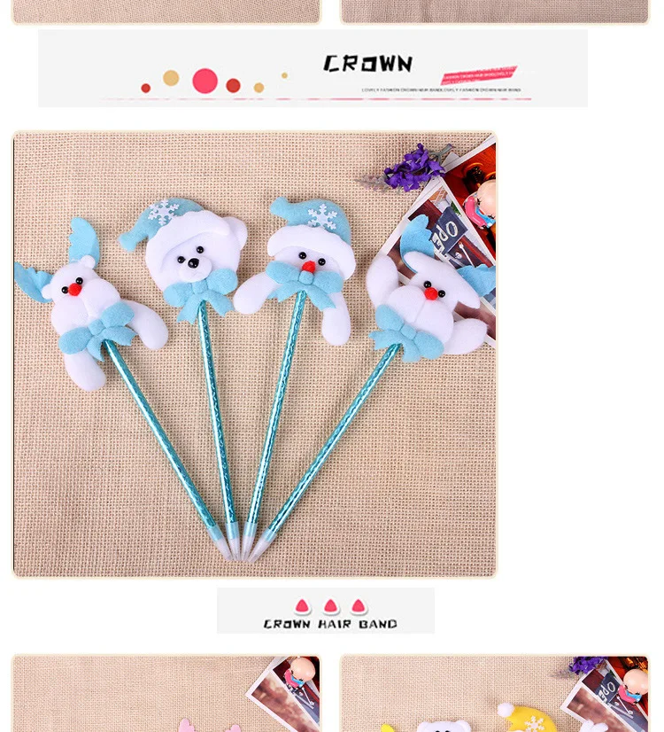 Cheap Christmas gift promotion children cartoon Christmas pen