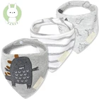 white terry cloth plain baby bib / soft dribble ons bandana bibs / 100% cotton baby bibs and burp cloth