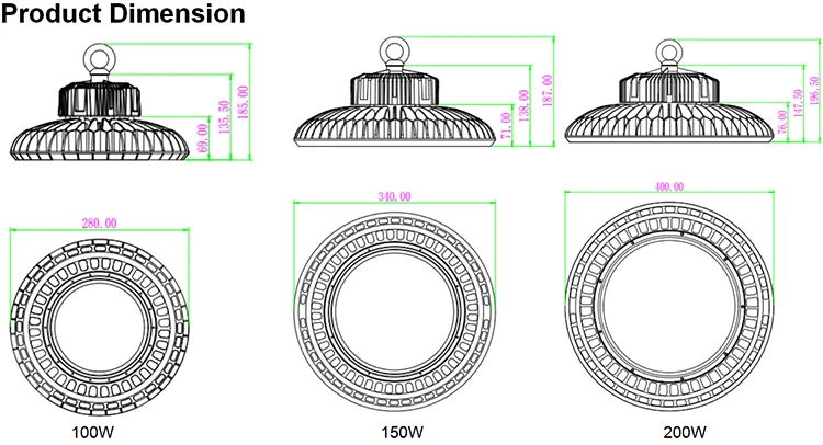 ip65 led high bay light