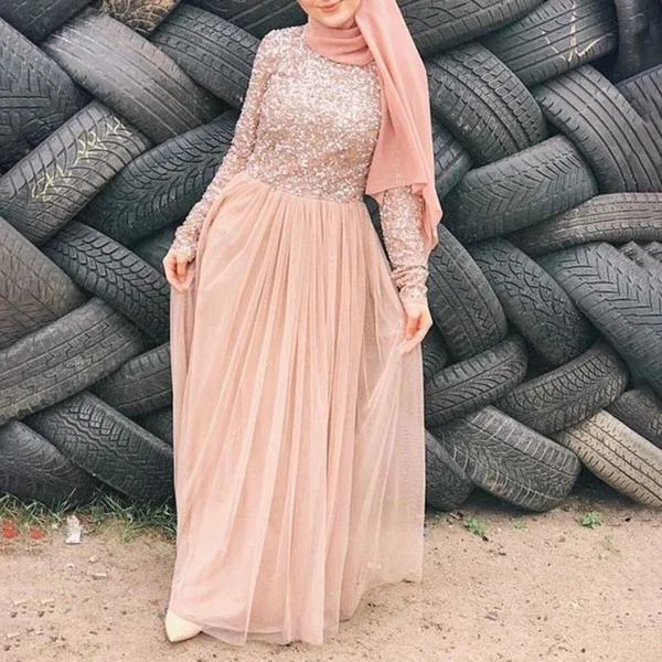 Spring abaya women muslim dress fashion sequin Lace party maxi dresses plus size Islamic clothes long sleeve
Spring abaya women muslim dress fashion sequin Lace party maxi dresses plus size Islamic clothes long sleeve