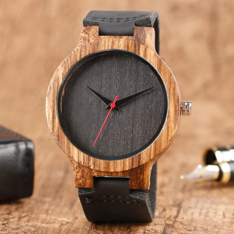 Wood Watches Men's Nature Wooden Bamboo Quartz Wrist Watch Genuine Leather Men Watches
Wood Watches Men's Nature Wooden Bamboo Quartz Wrist Watch Genuine Leather Men Watches