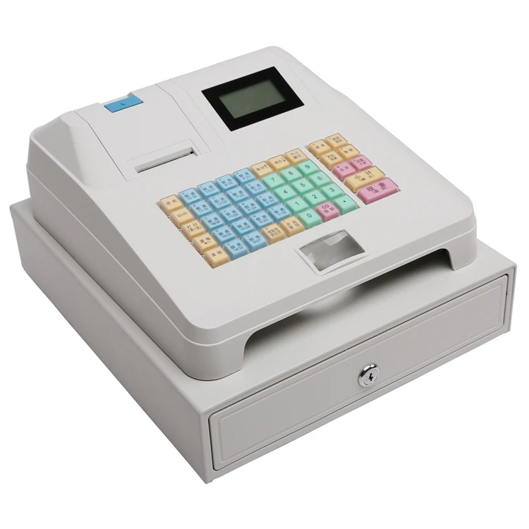 electronic cash register with scanner