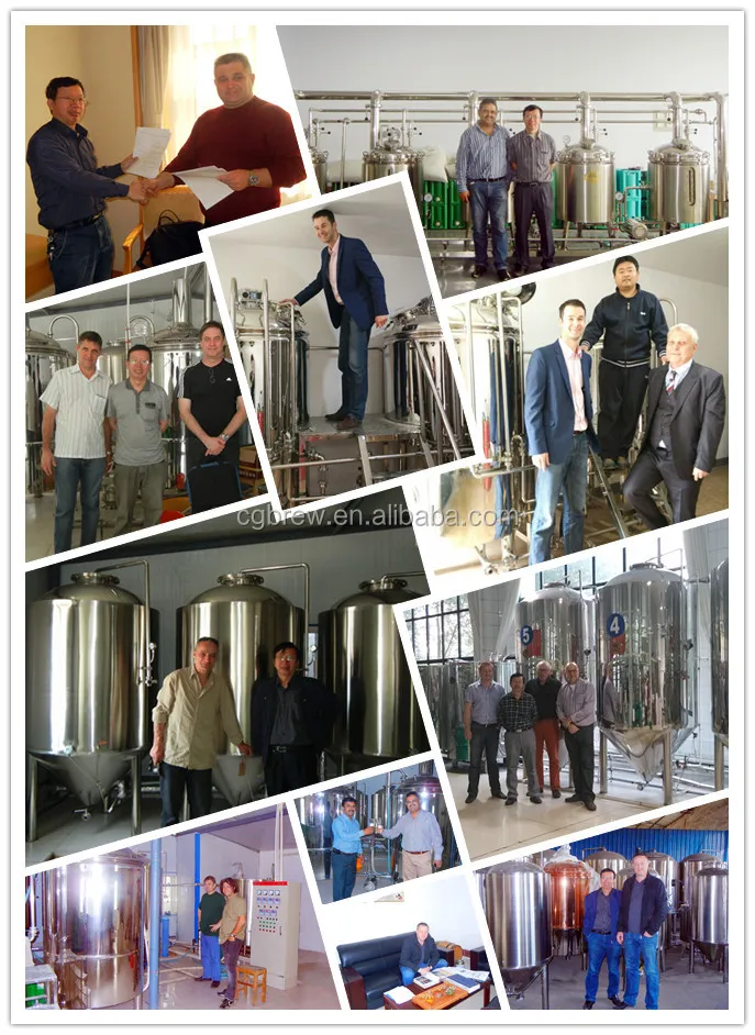 client visiting beer equipment