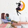 Wall Sticker Vinyl Decal Girl Fairy Moon Star Dreams Teen Decor Removable Vinyl Wall Stickers For Kids Room Vinilos Parede