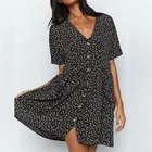 Casual women long sleeve beaded wedding dress flora print dresses