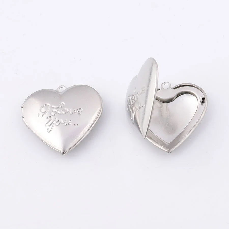 I Love You Words 29x29mm Stainless Steel keepsafe Heart Shaped Box Open Photo Locket Pendant for Necklace Wholesales
I Love You Words 29x29mm Stainless Steel keepsafe Heart Shaped Box Open Photo Locket Pendant for Necklace Wholesales