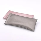 Custom waterproof solid color soft PU leather sunglasses bag glasses pouch