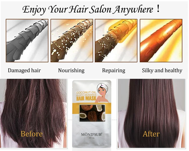 Private Label Oem Coconut Oil Conditioner Care Cap Elastic