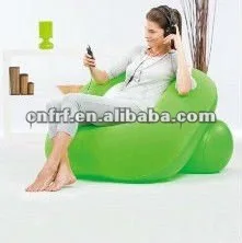 inflatable one person flocking roller sofa