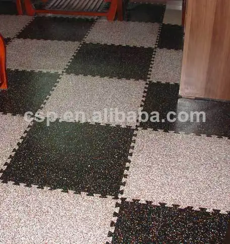 Fabricante de goma suelo de baldosas para al aire libre/enclavamiento