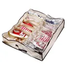 Small quantity order foldable shoe storage box eco friendly items under bed storage organizer