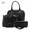 fashion women's tote bags 4-in-1Set Bag Dome Satchel handbag with Purse